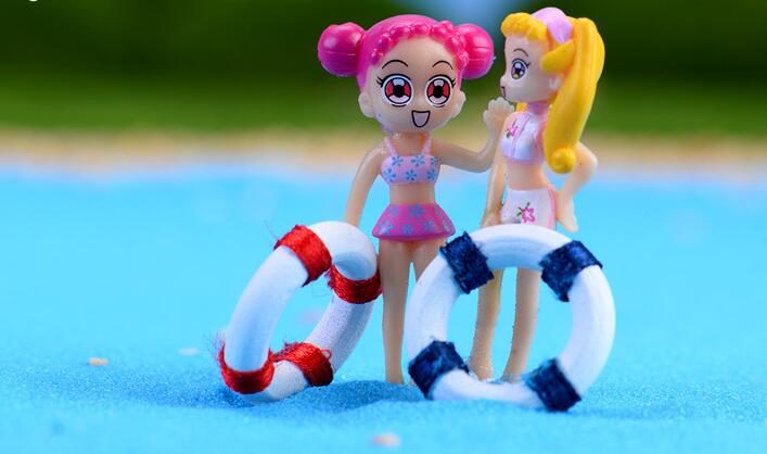 Fairy Garden Life Buoy Pot Bonsai Micro Landscape Terrariums Miniature Garden Original Green Plants Gift Mediterranean Sea Style Small Swim Ring Swimming Ring Decorate Fairy Garden Decoration Wholesale Fairy Garden Accessories Supplies - 描述图 3