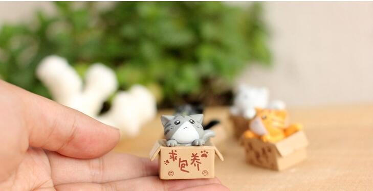 Wholesale Private Building Cats Small Cat Doll Toy Figurine Fairy Garden Micro Landscape Miniature Garden Fairy Garden Decoration Fairy Garden Accessories - 描述图 1