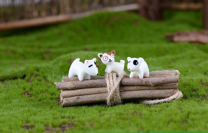 Mini Fairy Garden Supplies Resin Animal Micro Landscape Miniature Garden Pot Bonsai Fairy Garden Ornament Cartoon Mini Pet Resin Small Dog Wholesale Fairy Garden Accessories Supplies Toys - 描述图 2