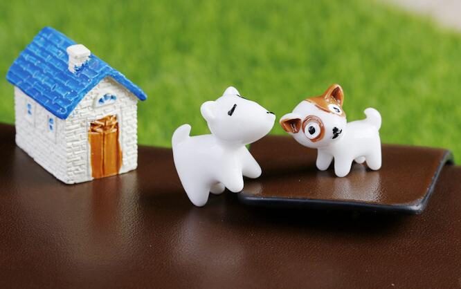 Mini Fairy Garden Supplies Resin Animal Micro Landscape Miniature Garden Pot Bonsai Fairy Garden Ornament Cartoon Mini Pet Resin Small Dog Wholesale Fairy Garden Accessories Supplies Toys - 描述图 3