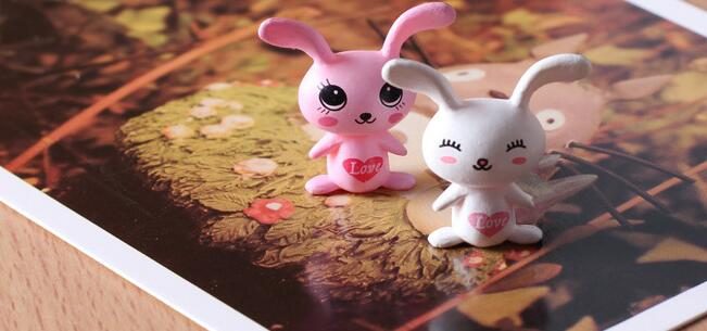 Mini Moss Fairy Garden Animals Pot Bonsai Micro Landscape Miniature Garden Terrariums Fairy Garden Decoration Wholesale Fairy Garden Accessories Supplies Lovely Mini Love Big Ears Rabbit Diy Assemble Small Kids Toys - 描述图 1