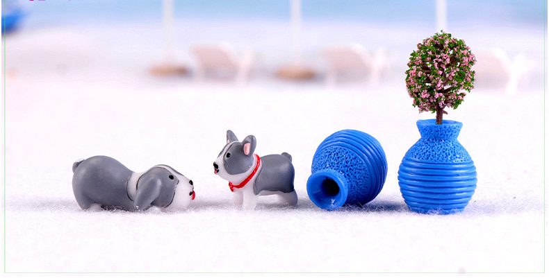 Pot Bonsai Resin Animals Pet Dog Models Wholesale Fairy Garden Accessories Supplies Mini Fairy Garden Ornament Small Artificial Dog Figurine Kids Gifts Terrarium Fairy Garden Kits Decoration Room Decor - 描述图 4