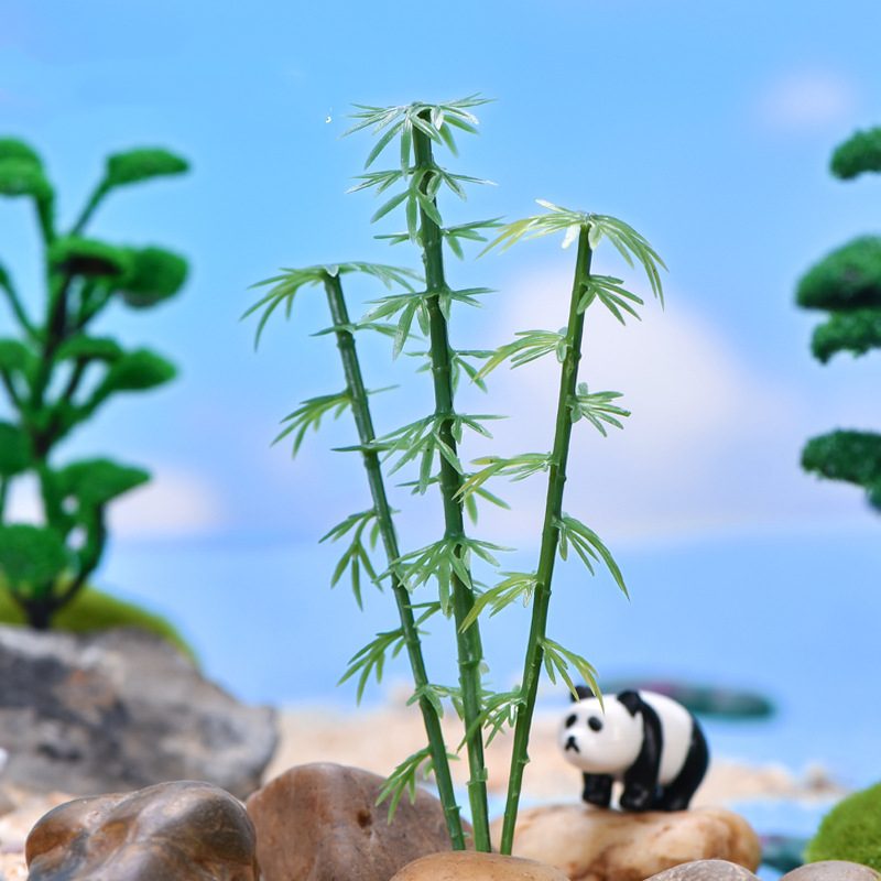Fairy Garden Plants Mini Bamboo Plant Figurine Fairy Garden Accessories Micro Landscape Bonsai Decor Diy Fairy Garden Supplies