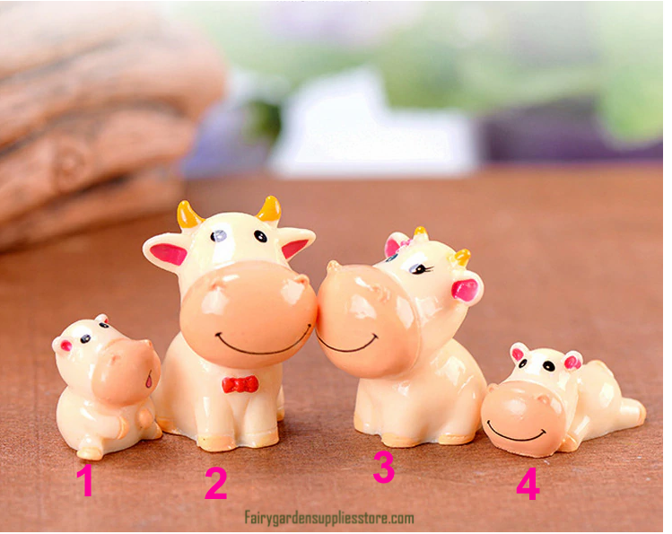 Cute Cow Family Animal Model figurine home decor miniature fairy garden decoration accessories Statue Resin Craft Figure Cute Cow Family Animal Model Figurine Home Decor Miniature Fairy Garden Decoration Accessories Statue Resin Craft Figure