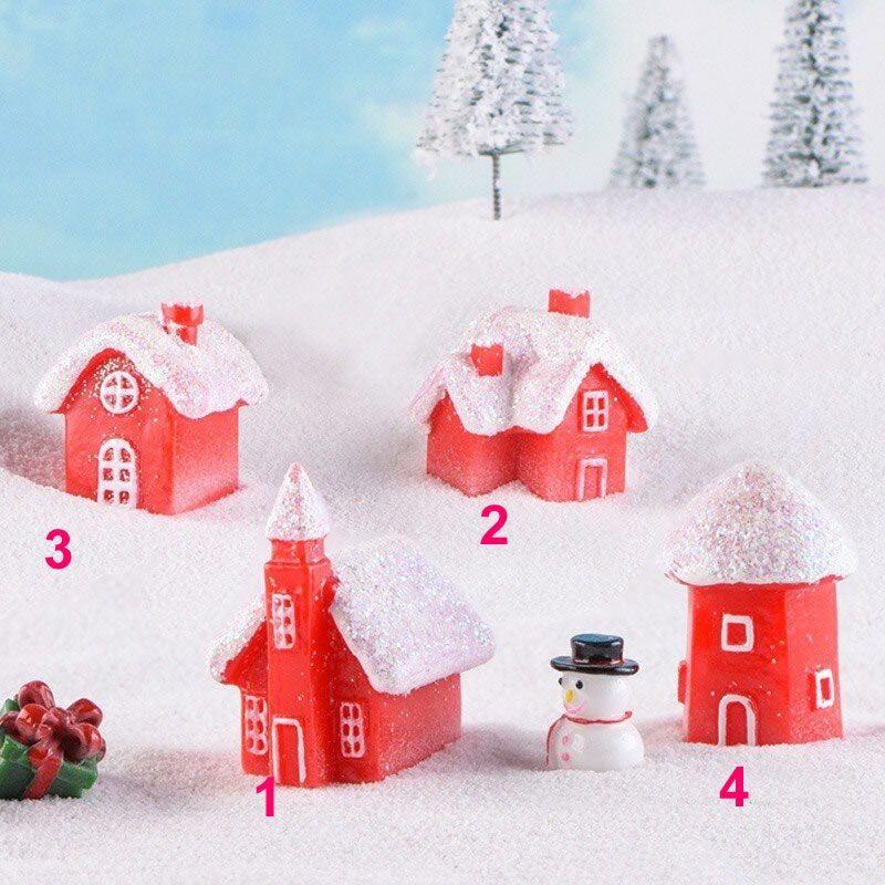 Merry Christmas Tree Decoration Hanging Small House Unique Resin Snow House New Year Garland Craft Gift Decor For Home Wholesale Price Fairy Garden Supply Merry Christmas Tree Decoration Hanging Small House Unique Resin Snow House New Year Garland Craft Gift Decor For Home Wholesale Price Fairy Garden Supply