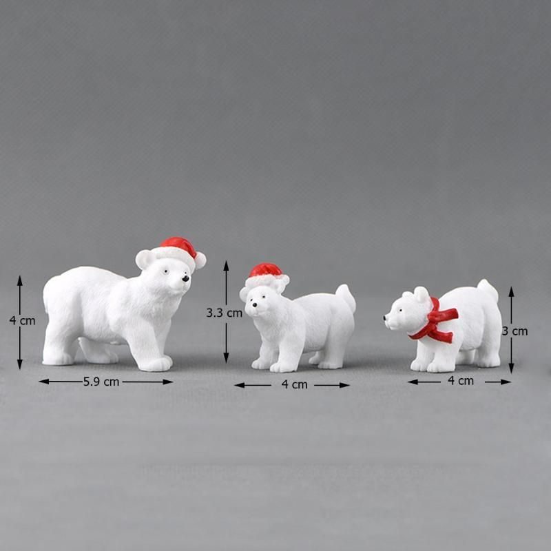 3pcs Polar Bear Figurine Model Garden Fairy Ornaments Mini Fairy Garden Accessories Wholesale Price Fairy Garden Supply Toys Craft Xmas for Child Blocks Decor Gifts 3Pcs Polar Bear Figurine Model Garden Fairy Ornaments Mini Fairy Garden Accessories Wholesale Price Fairy Garden Supply Toys Craft Xmas For Child Blocks Decor Gifts