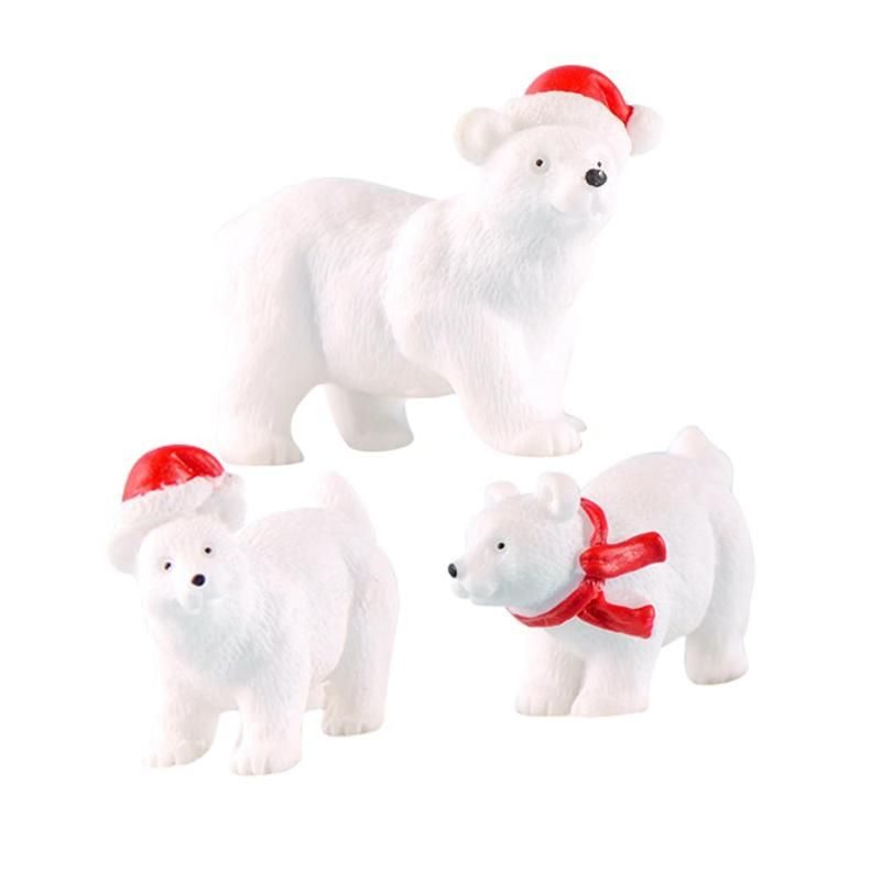 3pcs Polar Bear Figurine Model Garden Fairy Ornaments Mini Fairy Garden Accessories Wholesale Price Fairy Garden Supply Toys Craft Xmas for Child Blocks Decor Gifts 3Pcs Polar Bear Figurine Model Garden Fairy Ornaments Mini Fairy Garden Accessories Wholesale Price Fairy Garden Supply Toys Craft Xmas For Child Blocks Decor Gifts