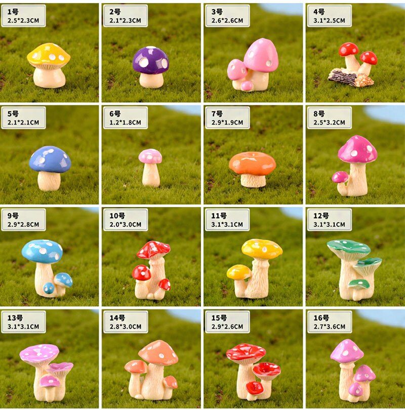 16pcs-Mushroom-bush-fairy-garden-miniature-for-terrarium-resin-figurine-ornament-miniaturas-para-mini-jardins-Potted-plant-decor-32991238203