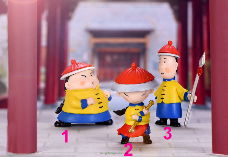 Home Decor Chinese Traditional Style Guard Soldier Costume Royal Palace Souvenir Gift Doll Figurines Pendant Miniature Ornament