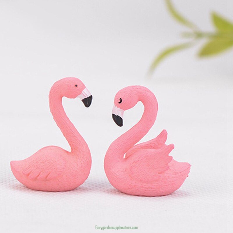 Decorative Beautiful Plastic Pink Delicate Flamingo Fairy Garden Decor Craft Dollhouse Accessory Decorative Beautiful Plastic Pink Delicate Flamingo Fairy Garden Decor Craft Dollhouse Accessory