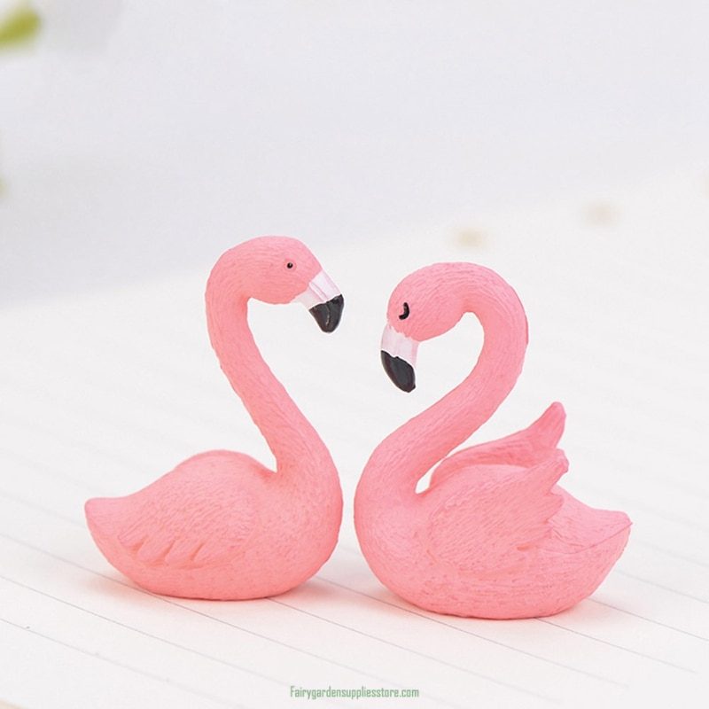 Decorative Beautiful Plastic Pink Delicate Flamingo Fairy Garden Decor Craft Dollhouse Accessory Decorative Beautiful Plastic Pink Delicate Flamingo Fairy Garden Decor Craft Dollhouse Accessory