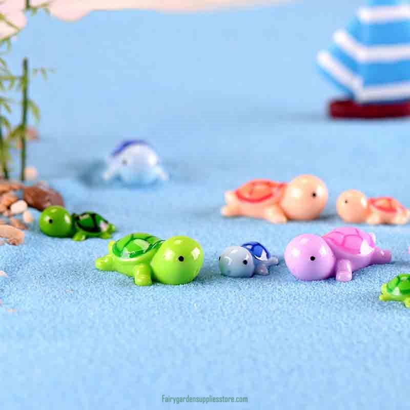 5 Pcs Colorful Mini Turtle DIY Toys Crafts Figure Moss Terrarium Fairy Garden Ornament Landscape Decor Home Decor 5 Pcs Colorful Mini Turtle Diy Toys Crafts Figure Moss Terrarium Fairy Garden Ornament Landscape Decor Home Decor