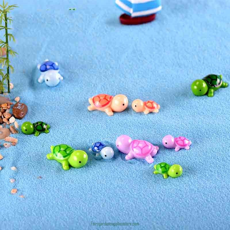 5 Pcs Colorful Mini Turtle DIY Toys Crafts Figure Moss Terrarium Fairy Garden Ornament Landscape Decor Home Decor 5 Pcs Colorful Mini Turtle Diy Toys Crafts Figure Moss Terrarium Fairy Garden Ornament Landscape Decor Home Decor