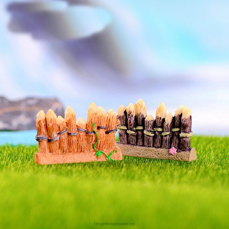 Bamboo Wooden Fence Miniature Figurine Mini Craft Micro Landscaping Garden Home Houses Decoration Accessories Bamboo Wooden Fence Miniature Figurine Mini Craft Micro Landscaping Garden Home Houses Decoration Accessories