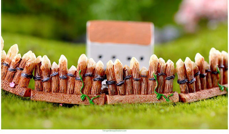 Bamboo Wooden Fence Miniature Figurine Mini Craft Micro Landscaping Garden Home Houses Decoration Accessories Bamboo Wooden Fence Miniature Figurine Mini Craft Micro Landscaping Garden Home Houses Decoration Accessories