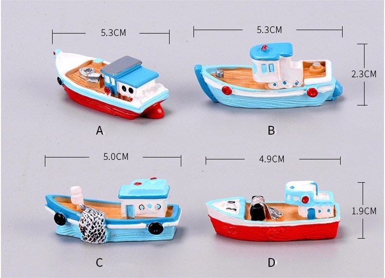 Boat-Yacht-Mediterranean-Sea-Model-Figurine-Aquarium-Ornament-Craft-Decor-Miniature-Home-Fairy-Garden-Decoration-DIY-Accessories-32921800198