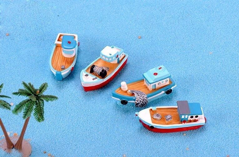 Boat-Yacht-Mediterranean-Sea-Model-Figurine-Aquarium-Ornament-Craft-Decor-Miniature-Home-Fairy-Garden-Decoration-DIY-Accessories-32921800198