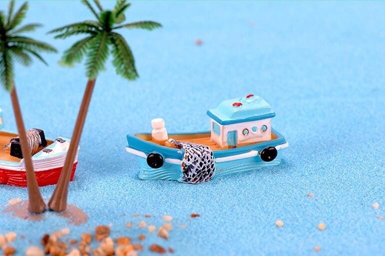 Boat-Yacht-Mediterranean-Sea-Model-Figurine-Aquarium-Ornament-Craft-Decor-Miniature-Home-Fairy-Garden-Decoration-DIY-Accessories-32921800198