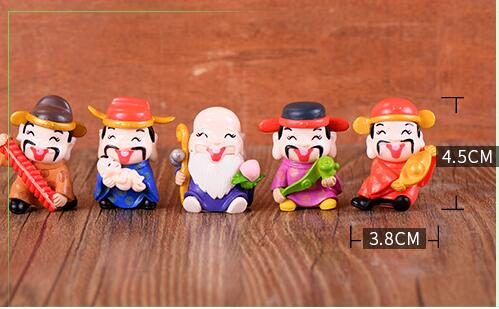 Chinese-God-of-Wealth-figurine-Decor-Mini-Fairy-Garden-cartoon-character-figure-statue-Model-anima-Resin-DIY-craft-ornaments-32915676269
