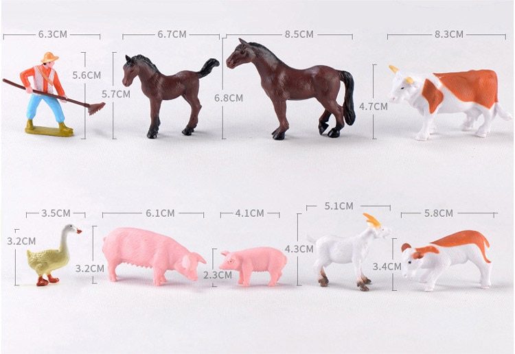 DIY-Farmland-Worker-Pig-Horse-Cow-sheep-Duck-Animal-Model-figurine-Goat-home-decor-miniature-fairy-garden-decoration-accessories-32962934088