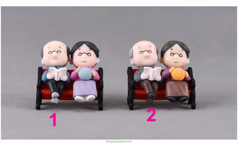 1set Mini Stool Couples Dolls Fairy Garden Miniatures Decor Dollhouse Terrarium Action Figures Figurine Micro Landscape 1Set Mini Stool Couples Dolls Fairy Garden Miniatures Decor Dollhouse Terrarium Action Figures Figurine Micro Landscape