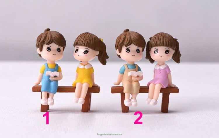 3pcs Couple Boy Girl Chair Lover figurine cartoon character fairy garden home miniature ornament desk decoration accessory 3Pcs Couple Boy Girl Chair Lover Figurine Cartoon Character Fairy Garden Home Miniature Ornament Desk Decoration Accessory