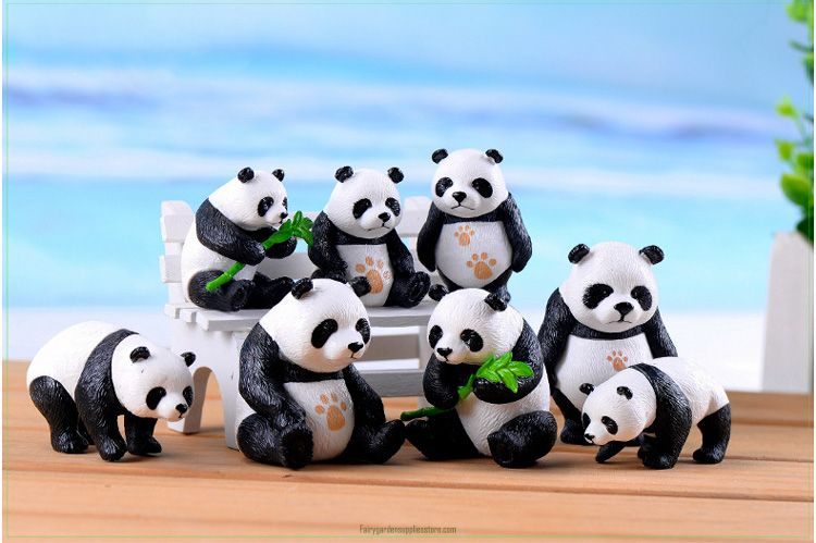 Simulation Bamboo Panda Figures Animal model Miniature Figurine cartoon anime statue toys baby Pet toy home decoration PVC craft Simulation Bamboo Panda Figures Animal Model Miniature Figurine Cartoon Anime Statue Toys Baby Pet Toy Home Decoration Pvc Craft
