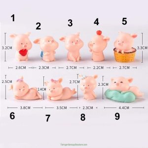 Baby Pig Souvenirs Mini Animal Craft Bonsai Decor Miniature Home Ornament Gift Fairy Garden Decoration
