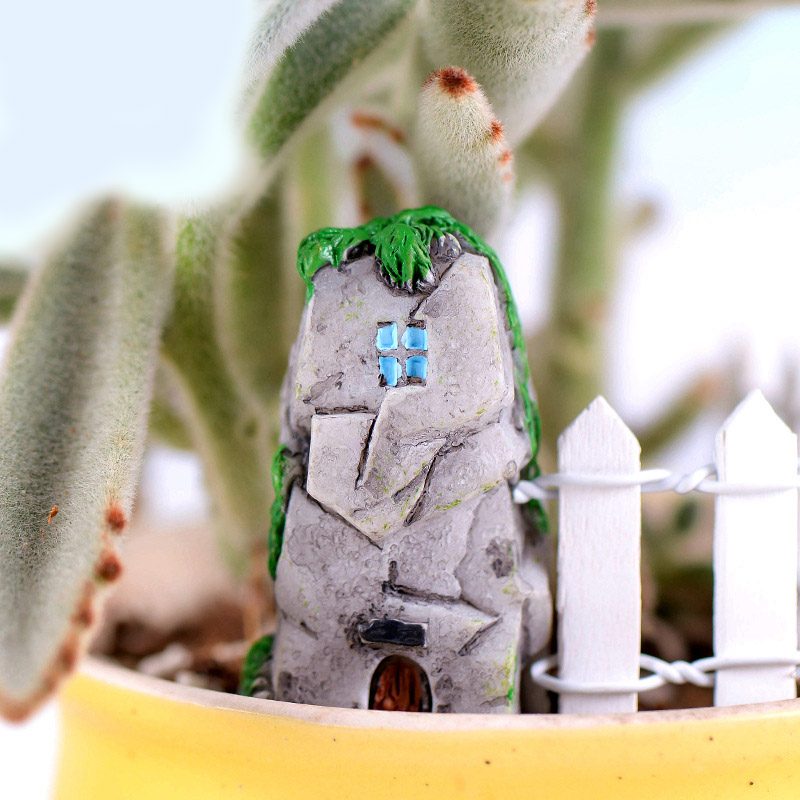 Resin Crafts Stone Castle Model Micro Fairy Garden Miniature Lovely Realistic Building DIY Accessories Decoration Resin Crafts Stone Castle Model Micro Fairy Garden Miniature Lovely Realistic Building Diy Accessories Decoration