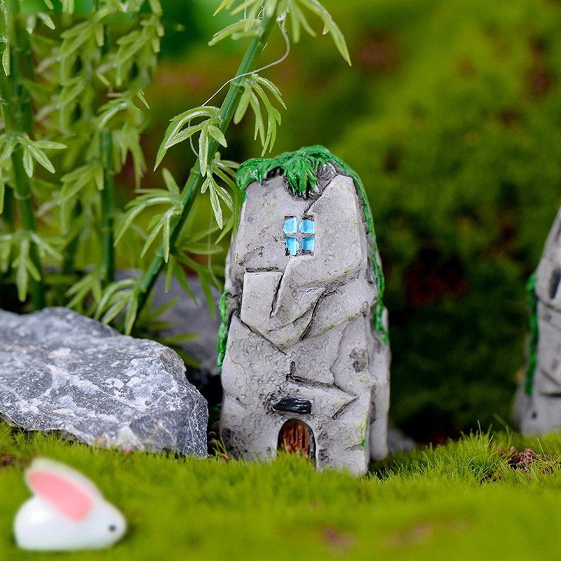 Resin Crafts Stone Castle Model Micro Fairy Garden Miniature Lovely Realistic Building DIY Accessories Decoration Resin Crafts Stone Castle Model Micro Fairy Garden Miniature Lovely Realistic Building Diy Accessories Decoration