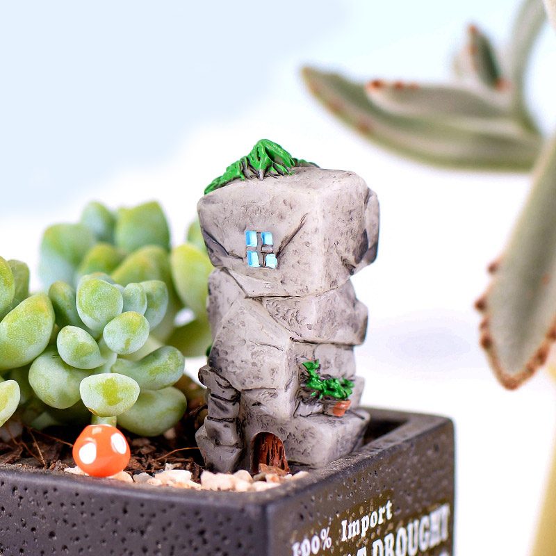 Resin Crafts Stone Castle Model Micro Fairy Garden Miniature Lovely Realistic Building DIY Accessories Decoration Resin Crafts Stone Castle Model Micro Fairy Garden Miniature Lovely Realistic Building Diy Accessories Decoration