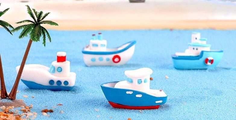 Yacht-Mediterranean-Sea-boat-Model-Figurine-Aquarium-Ornament-Craft-Decor-Miniature-Home-Fairy-Garden-Decoration-DIY-Accessories-32920593379