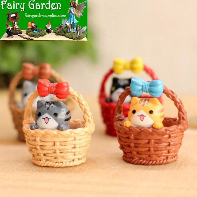 Basket Chis Cats Small Pet Cat Mini Fairy Garden Supplies Pot Bonsai Micro Landscape Terrariums Miniature Garden Indoor Fairy Garden Decoration Animals Wholesale Fairy Garden Accessories Supplies Basket Chis Cats Small Pet Cat Mini Fairy Garden Supplies Pot Bonsai Micro Landscape Terrariums Miniature Garden Indoor Fairy Garden Decoration Animals Wholesale Fairy Garden Accessories Supplies