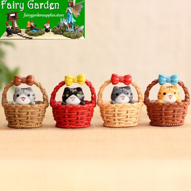 Basket Chis Cats Small Pet Cat Mini Fairy Garden Supplies Pot Bonsai Micro Landscape Terrariums Miniature Garden Indoor Fairy Garden Decoration Animals Wholesale Fairy Garden Accessories Supplies Basket Chis Cats Small Pet Cat Mini Fairy Garden Supplies Pot Bonsai Micro Landscape Terrariums Miniature Garden Indoor Fairy Garden Decoration Animals Wholesale Fairy Garden Accessories Supplies