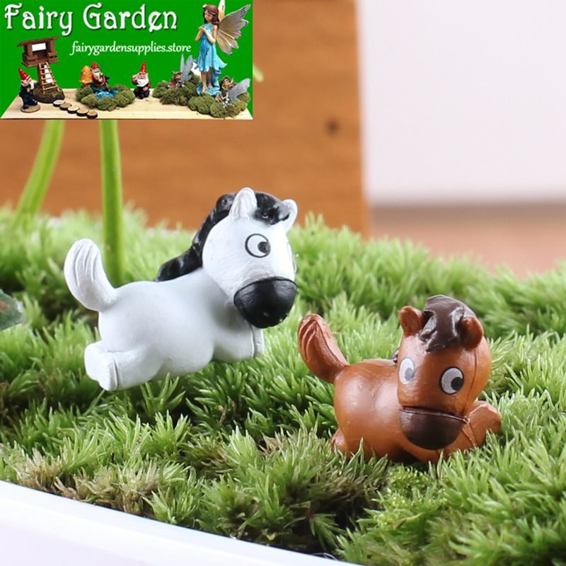 Mini Fairy Garden Resin Horse Micro Landscape Pot Bonsai Miniature Garden Fairy Garden Ornament Small Horses Doll Terrariums Fairy Garden Decoration Cute Fairy Garden Accessories Toys Mini Fairy Garden Resin Horse Micro Landscape Pot Bonsai Miniature Garden Fairy Garden Ornament Small Horses Doll Terrariums Fairy Garden Decoration Cute Fairy Garden Accessories Toys