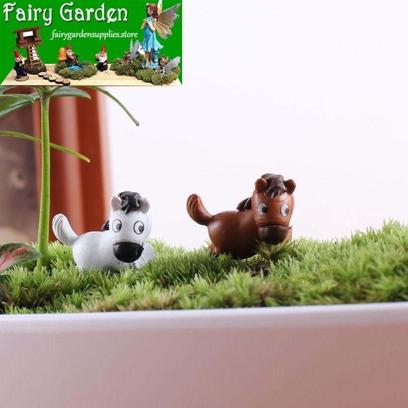 Mini Fairy Garden Resin Horse Micro Landscape Pot Bonsai Miniature Garden Fairy Garden Ornament Small Horses Doll Terrariums Fairy Garden Decoration Cute Fairy Garden Accessories Toys Mini Fairy Garden Resin Horse Micro Landscape Pot Bonsai Miniature Garden Fairy Garden Ornament Small Horses Doll Terrariums Fairy Garden Decoration Cute Fairy Garden Accessories Toys