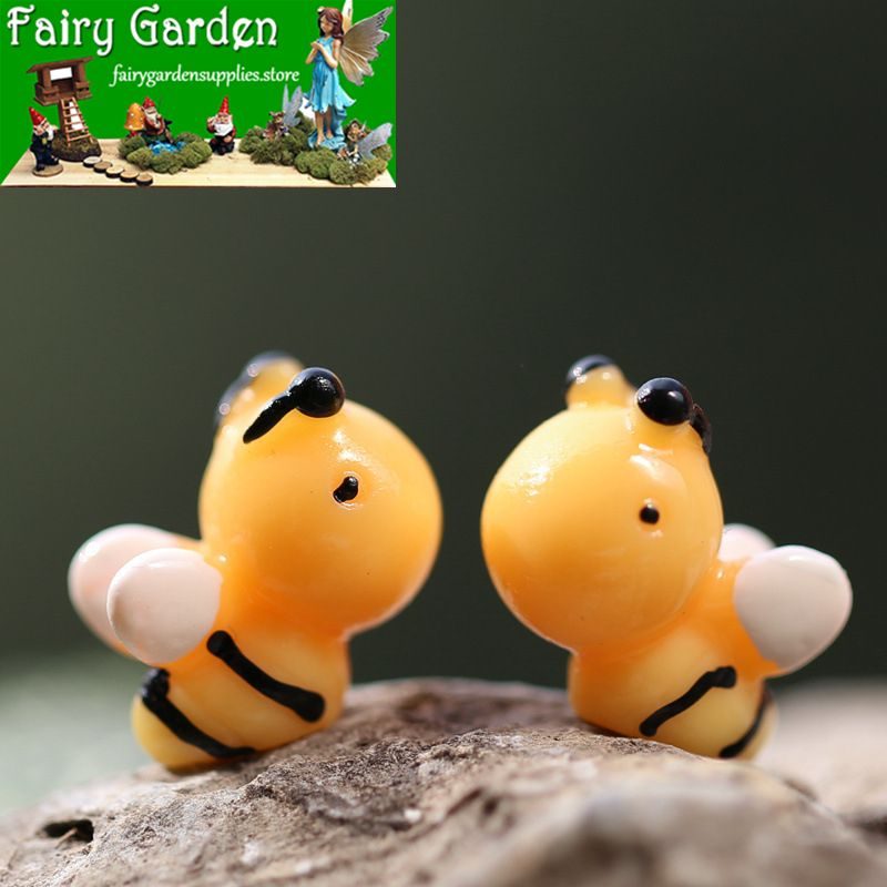 Cute Moss Mini Fairy Garden Honey Bee Figurine Micro Landscape Miniature Garden Pot Bonsai Fairy Garden Ornament Cartoon Small Bees Terrariums DIY Assemble Resin Small Animals Children Toys Cute Moss Mini Fairy Garden Honey Bee Figurine Micro Landscape Miniature Garden Pot Bonsai Fairy Garden Ornament Cartoon Small Bees Terrariums Diy Assemble Resin Small Animals Children Toys