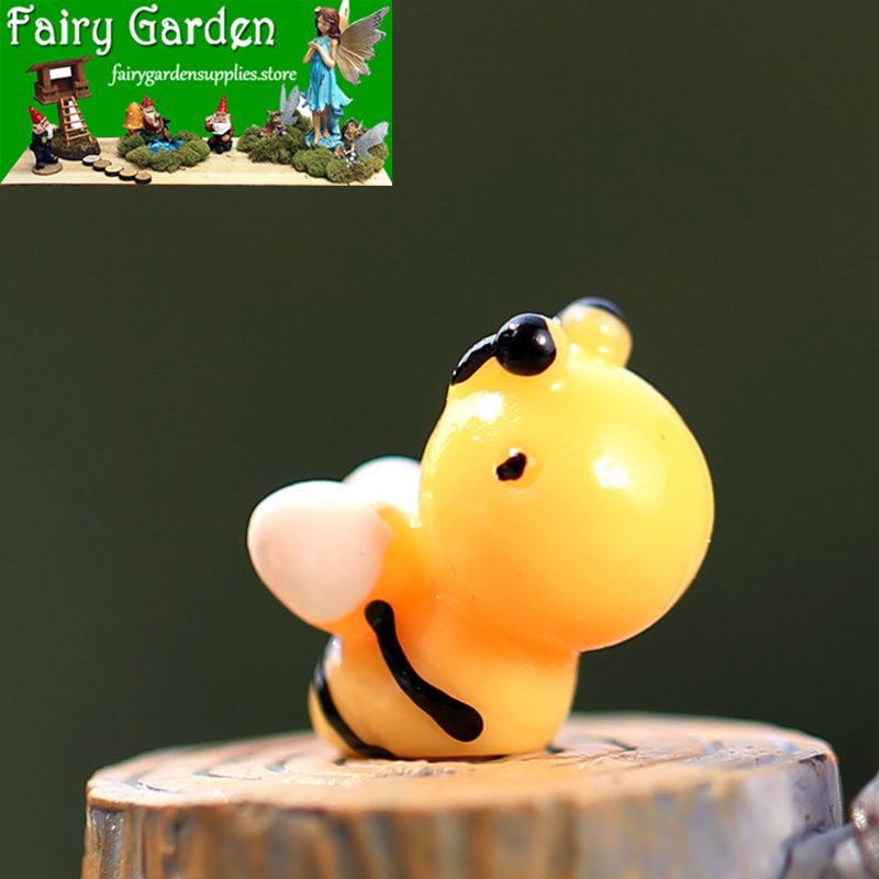 Cute Moss Mini Fairy Garden Honey Bee Figurine Micro Landscape Miniature Garden Pot Bonsai Fairy Garden Ornament Cartoon Small Bees Terrariums DIY Assemble Resin Small Animals Children Toys Cute Moss Mini Fairy Garden Honey Bee Figurine Micro Landscape Miniature Garden Pot Bonsai Fairy Garden Ornament Cartoon Small Bees Terrariums Diy Assemble Resin Small Animals Children Toys