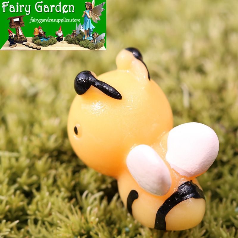 Cute Moss Mini Fairy Garden Honey Bee Figurine Micro Landscape Miniature Garden Pot Bonsai Fairy Garden Ornament Cartoon Small Bees Terrariums DIY Assemble Resin Small Animals Children Toys Cute Moss Mini Fairy Garden Honey Bee Figurine Micro Landscape Miniature Garden Pot Bonsai Fairy Garden Ornament Cartoon Small Bees Terrariums Diy Assemble Resin Small Animals Children Toys