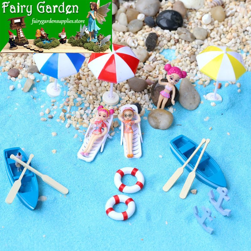 Mini Fairy Garden Boat Resin Figurines Terrariums Miniature Garden Bonsai Fairy Garden Decoration Artificial Sunshade Beach Chair Boat Anchor Life Buoy Girl Doll Seascape Fish Tank DIY Home Fairy Garden Accessories Aquarium Mini Fairy Garden Boat Resin Figurines Terrariums Miniature Garden Bonsai Fairy Garden Decoration Artificial Sunshade Beach Chair Boat Anchor Life Buoy Girl Doll Seascape Fish Tank Diy Home Fairy Garden Accessories Aquarium