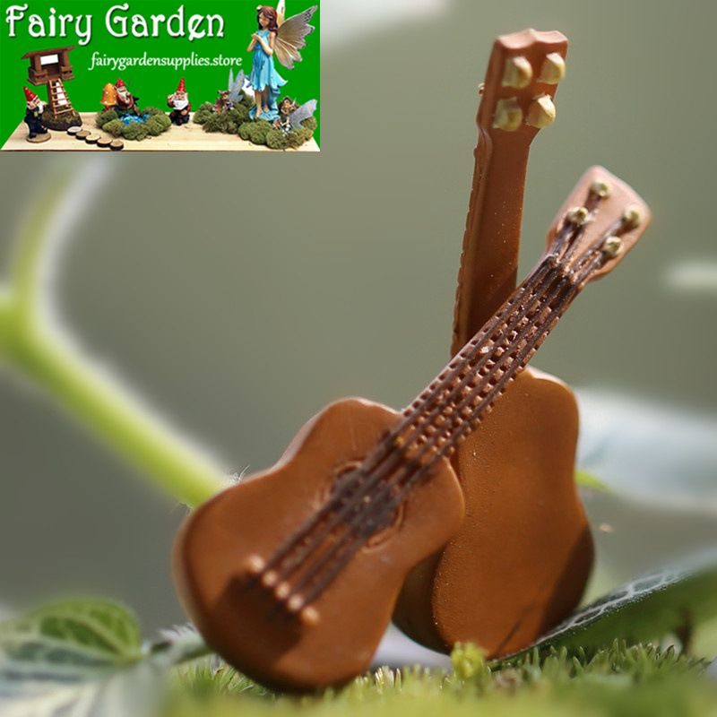 Moss Fairy Garden Micro Landscape Miniature Garden Landscaping Fairy Garden Decoration Fairy Garden Accessories Mini Emulational Guitar Piano Diydecorate Fairy Garden Decoration Fairy Garden Accessories