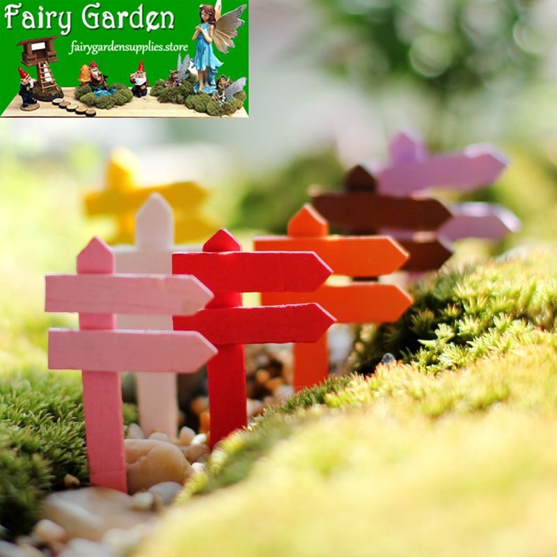 Signpost Mini Fairy Garden Landscape Decoration Pot Road Signs Terrariums Fairy Garden Ornament Wood Fairy Garden Fence Craftwork DIY Miniature Fairy Garden Accessories Signpost Mini Fairy Garden Landscape Decoration Pot Road Signs Terrariums Fairy Garden Ornament Wood Fairy Garden Fence Craftwork Diy Miniature Fairy Garden Accessories