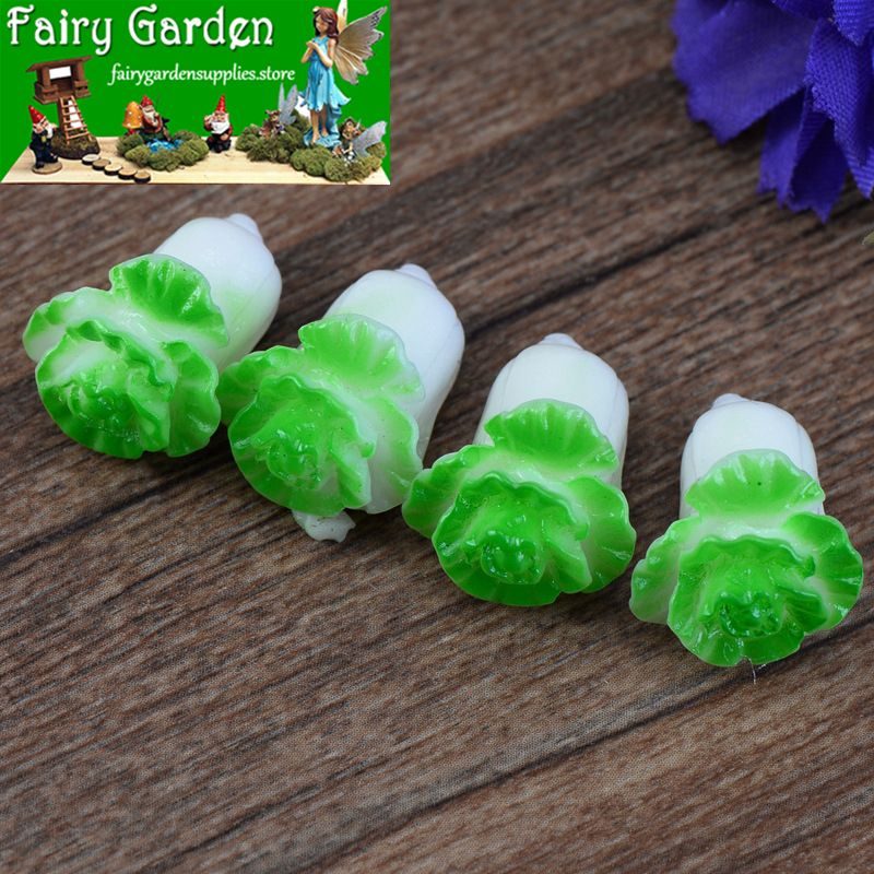 Moss Fairy Garden Micro Landscape Miniature Garden Fairy Garden Ornament Cartoon Mini Small Cabbage Diyassemble Toys Resin Small Fairy Garden Decoration Fairy Garden Accessories