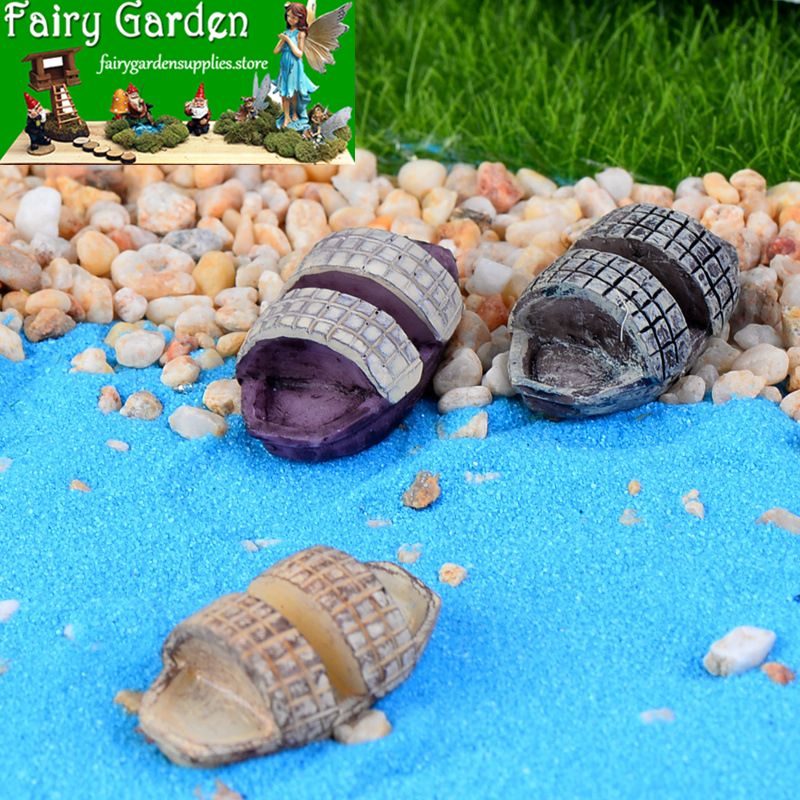 Pot Bonsai Mini Fairy Garden Accessories Resin Canoe Micro Landscape Miniature Garden Ecology Bottle Boat Desktop Fleshy Resin Craftwork Decorate Terrariums Fairy Garden Decoration