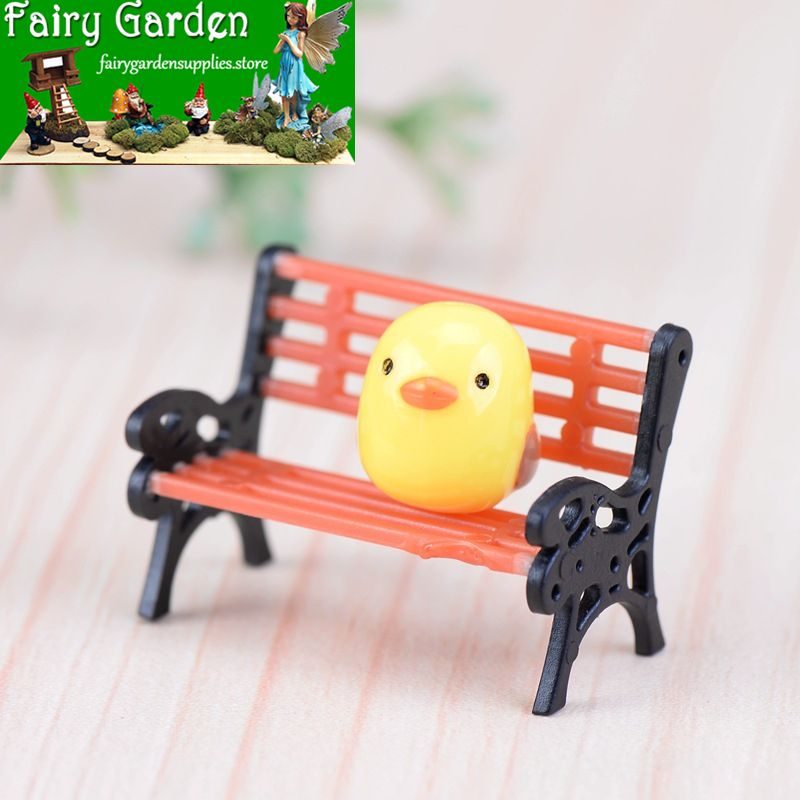 Park Deck Chair Stool Fairy Garden Micro Landscape Miniature Fairy Garden Bench Ornament Bonsai Diy Fairy Garden Accessories