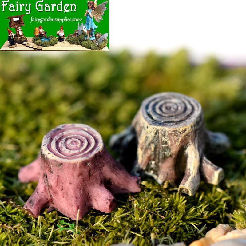 Mini Fairy Garden Stump Decoration Terrariums Fairy Garden Accessories Small Stub Stump Resin Stake Original Craftwork Pot Bonsai Micro Landscape Miniature Garden Plants Figurine Mini Fairy Garden Stump Decoration Terrariums Fairy Garden Accessories Small Stub Stump Resin Stake Original Craftwork Pot Bonsai Micro Landscape Miniature Garden Plants Figurine