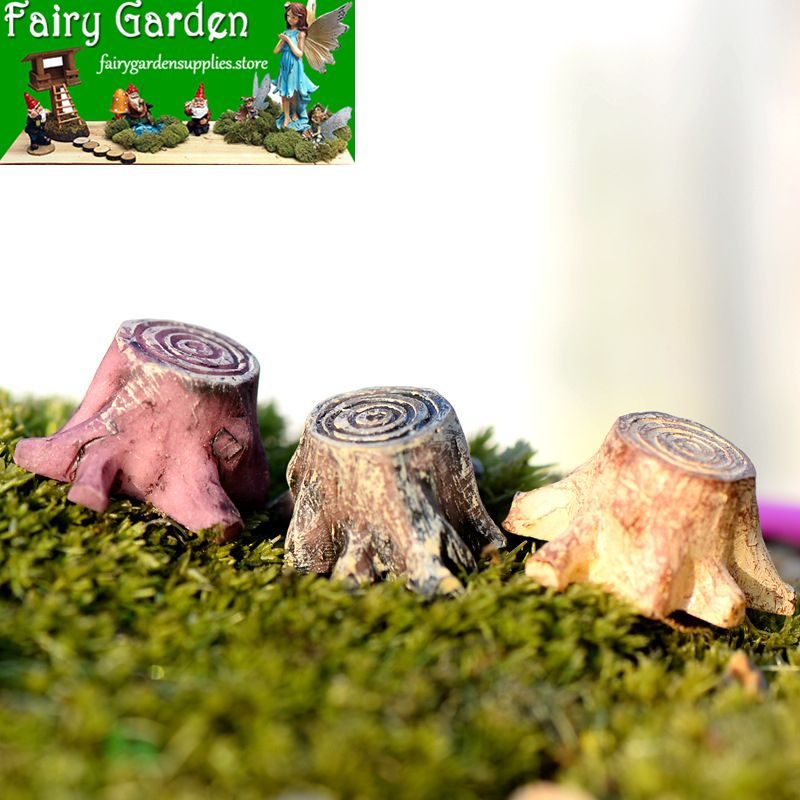 Mini Fairy Garden Stump Decoration Terrariums Fairy Garden Accessories Small Stub Stump Resin Stake Original Craftwork Pot Bonsai Micro Landscape Miniature Garden Plants Figurine Mini Fairy Garden Stump Decoration Terrariums Fairy Garden Accessories Small Stub Stump Resin Stake Original Craftwork Pot Bonsai Micro Landscape Miniature Garden Plants Figurine