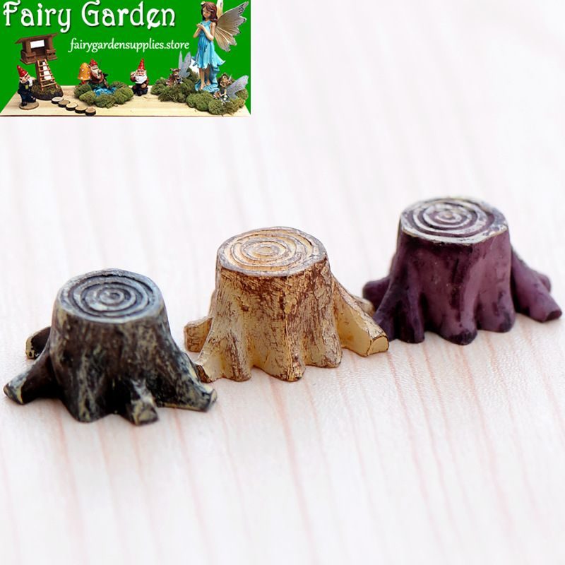 Mini Fairy Garden Stump Decoration Terrariums Fairy Garden Accessories Small Stub Stump Resin Stake Original Craftwork Pot Bonsai Micro Landscape Miniature Garden Plants Figurine Mini Fairy Garden Stump Decoration Terrariums Fairy Garden Accessories Small Stub Stump Resin Stake Original Craftwork Pot Bonsai Micro Landscape Miniature Garden Plants Figurine