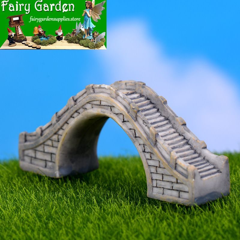 Mini Fairy Garden Arch Bridge Micro Landscape Miniature Garden Landscaping Terrariums Fairy Garden Ornament Resin Style Emulational Semi-circle Bridge Pot Bonsai Fairy Garden Accessories Mini Fairy Garden Arch Bridge Micro Landscape Miniature Garden Landscaping Terrariums Fairy Garden Ornament Resin Style Emulational Semi-circle Bridge Pot Bonsai Fairy Garden Accessories