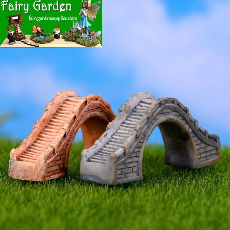 Mini Fairy Garden Arch Bridge Micro Landscape Miniature Garden Landscaping Terrariums Fairy Garden Ornament Resin Style Emulational Semi-circle Bridge Pot Bonsai Fairy Garden Accessories Mini Fairy Garden Arch Bridge Micro Landscape Miniature Garden Landscaping Terrariums Fairy Garden Ornament Resin Style Emulational Semi-circle Bridge Pot Bonsai Fairy Garden Accessories